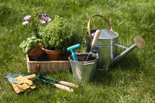 Cleaned outdoor space after garden clearance in Holborn